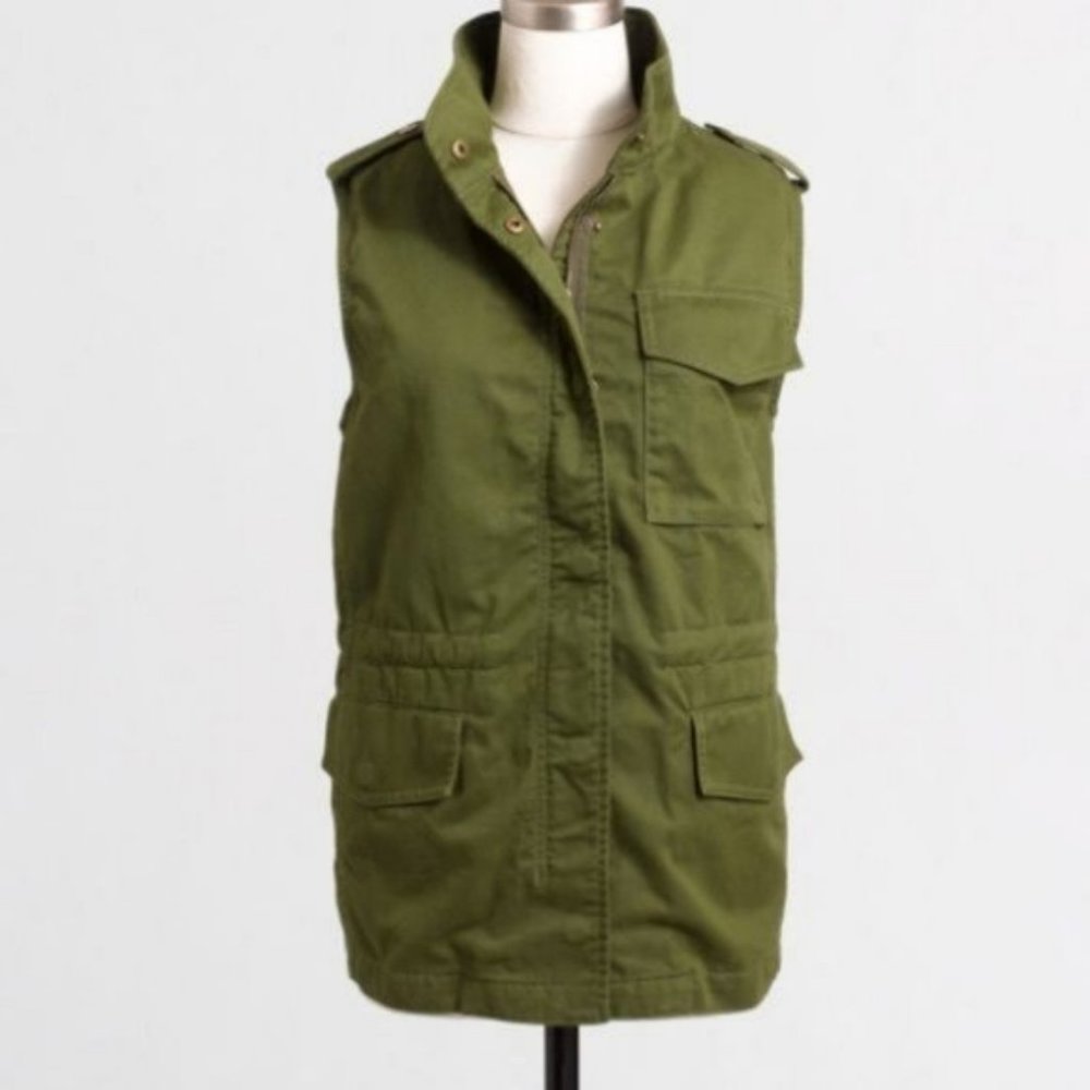J. Crew Sherpa Lined Cargo Utility Vest